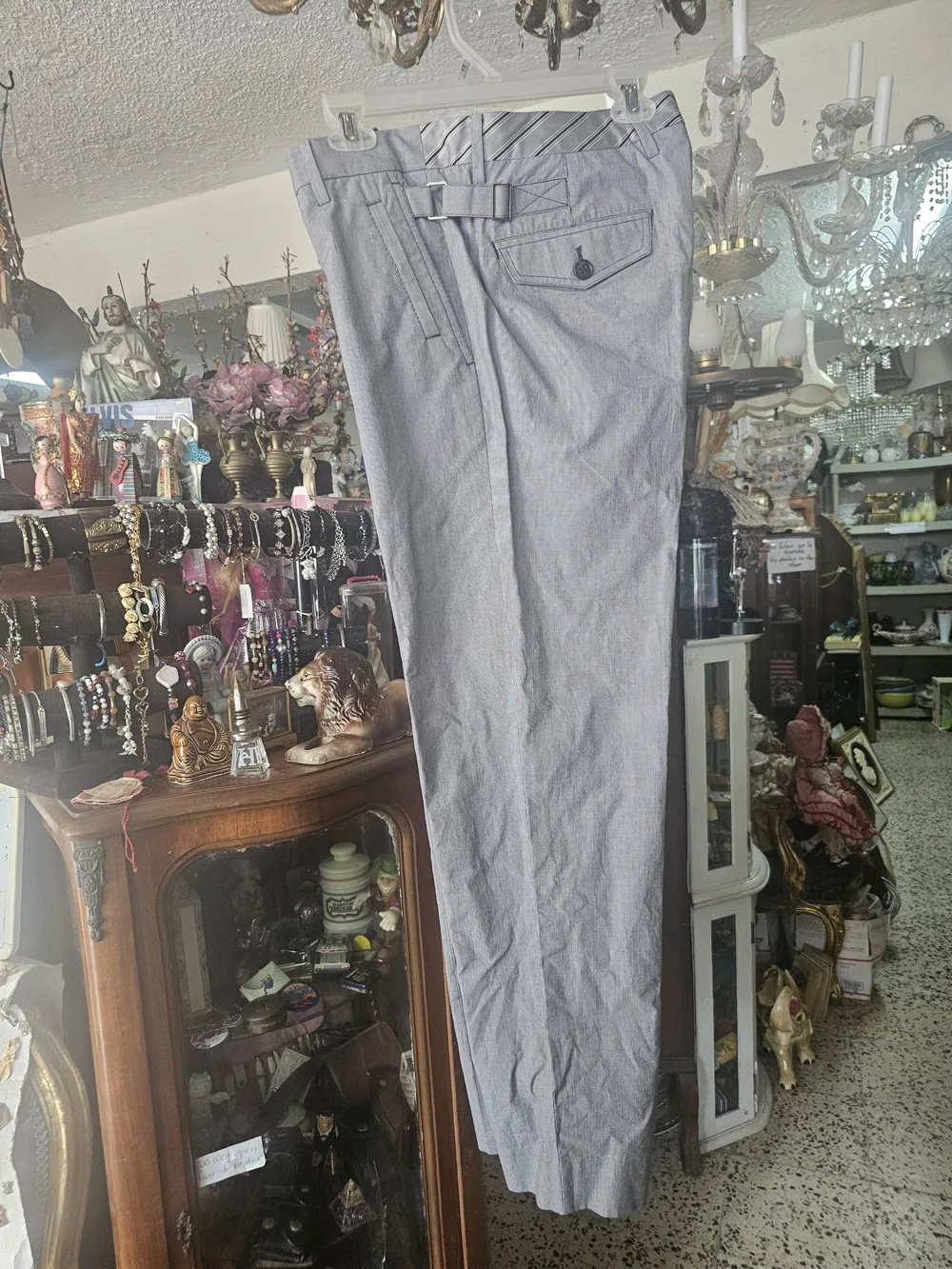 Armani Exchange Light Gray Men's Two-Piece Suit - Blazer & Trousers